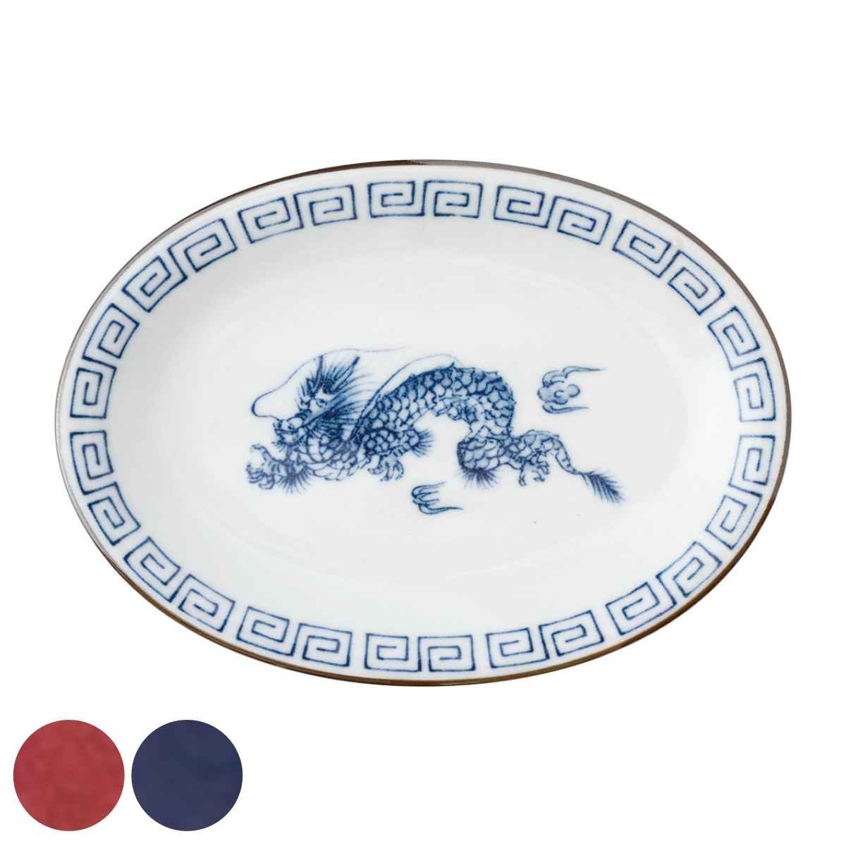 餃子皿 19.5cm レトロ中華 磁器 – ハウジー