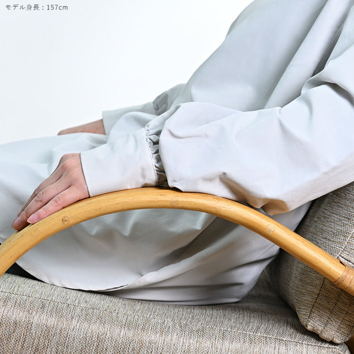 一人掛けチェアラタン座面高33cmクッション付天然木OHANA