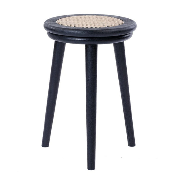 スツールラタン高さ44cmチーク天然木KAGOME