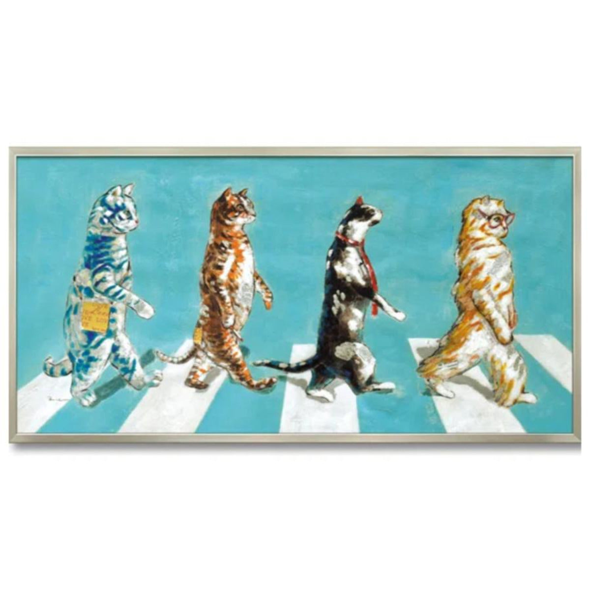 アートパネル オイルペイントアート 『アビーロード』 103×53cm – ハウジー