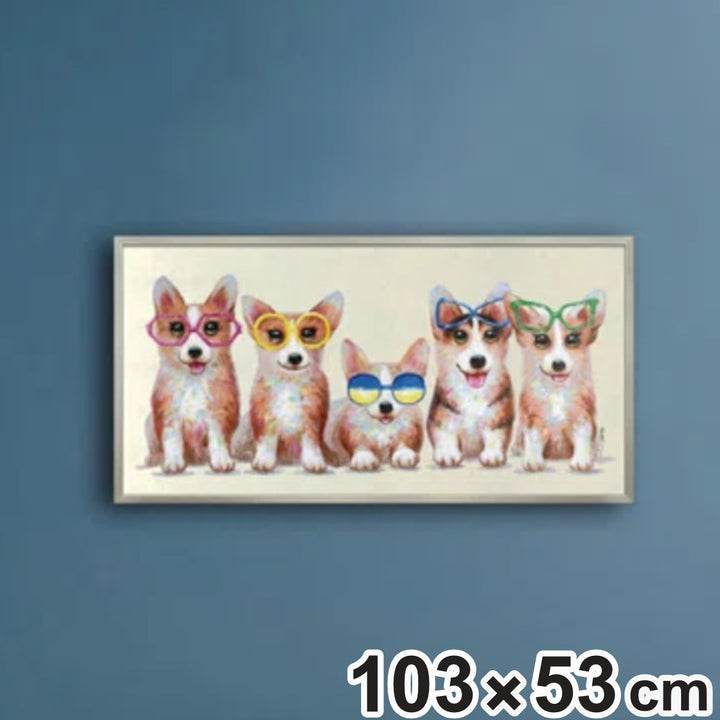 アートパネルオイルペイントアート『ファイブブラザーズ』103×53cm