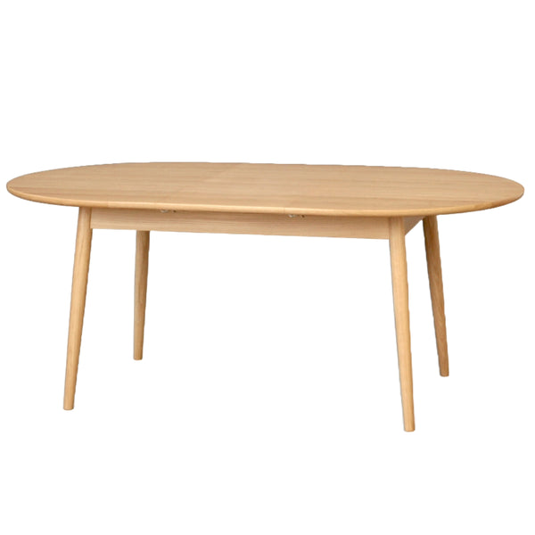 ダイニングテーブル伸縮幅130cm170cmBLOOM130EXテーブルホワイトオーク