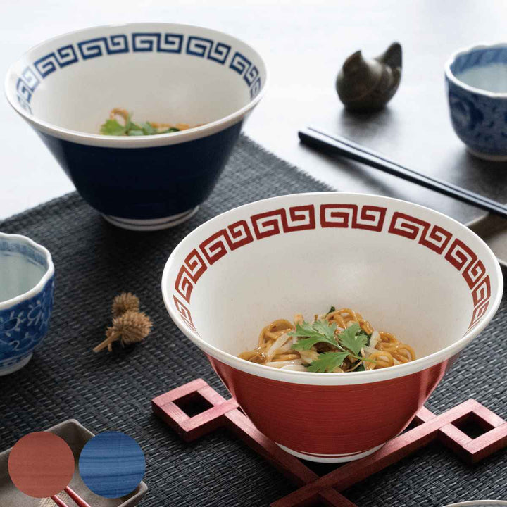 麺鉢900mlラーメン鉢レトロ中華ナルト磁器