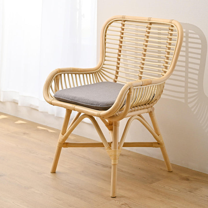 ダイニングチェアラタン座面高45cmクッション付Breeze