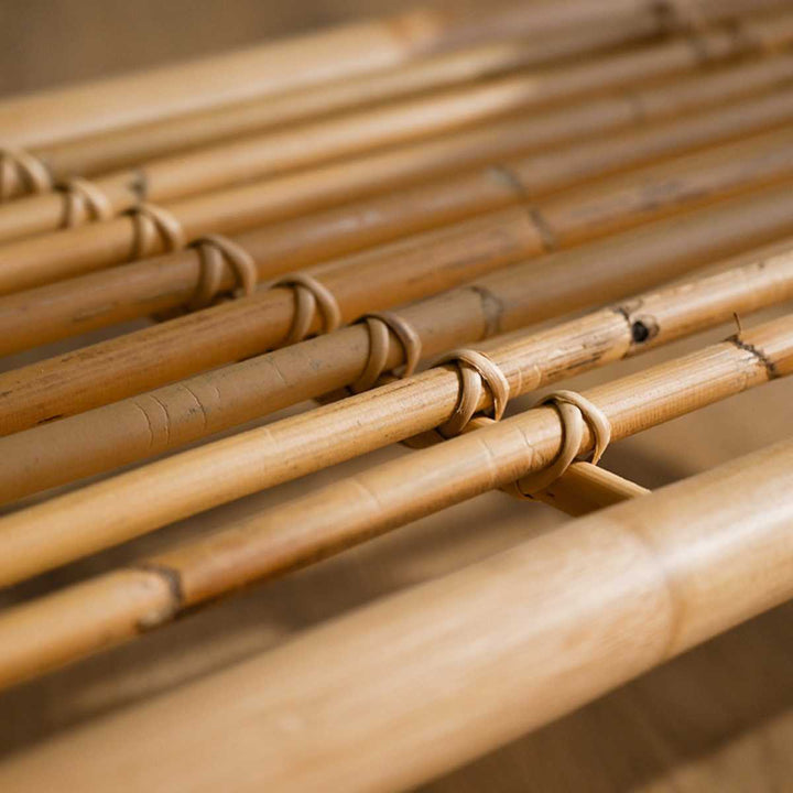 センターテーブルラタン幅100cmガラス天板完成品Breeze