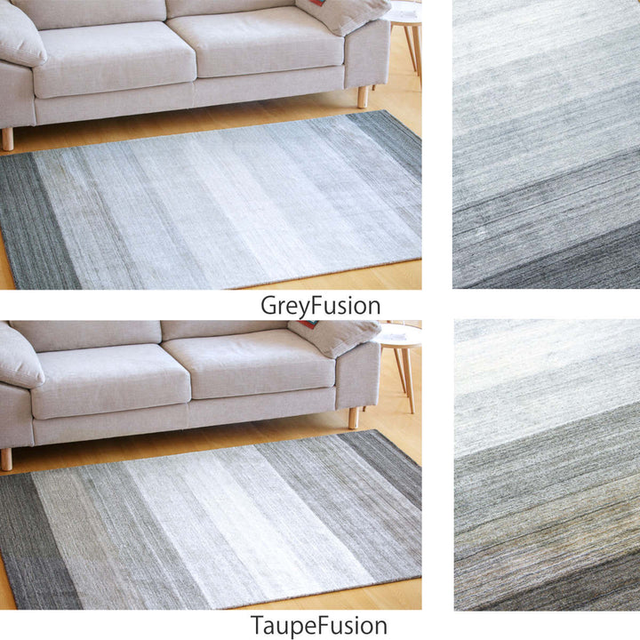 ラグ手織りガヴィーノGAVINO140×200cmホットカーペット対応