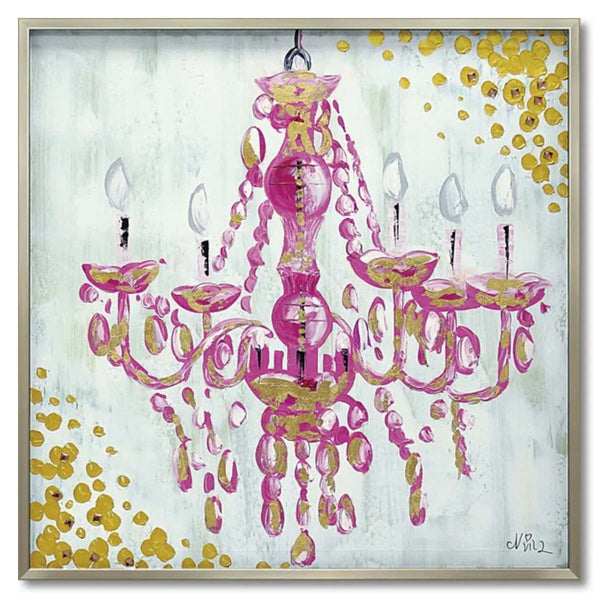 オイルペイントアート「ラブシャンデリア」