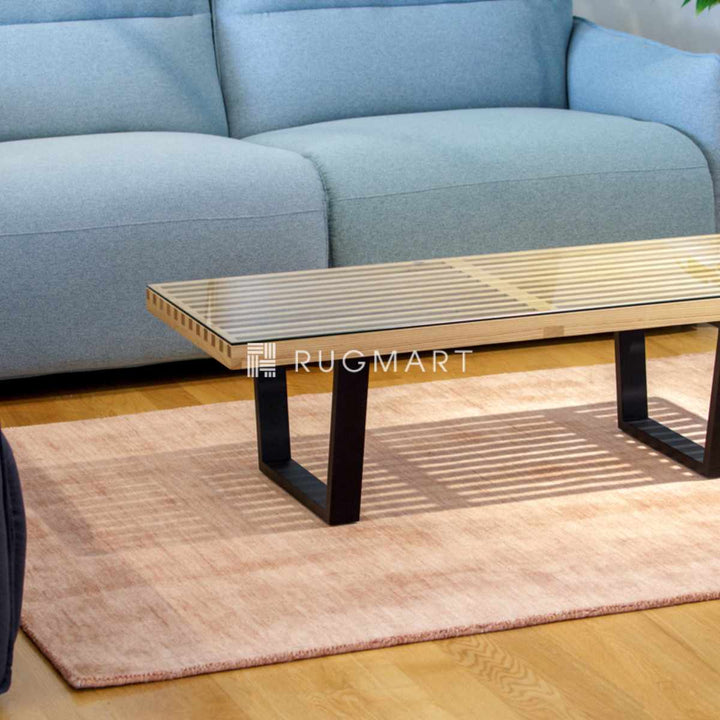 ラグ手織りギャッベルリプレーンLORIPLAIN140×200cmホットカーペット対応