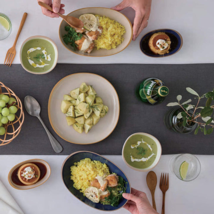 プレート18cmMオーバルscoosy