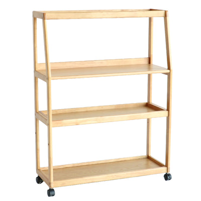 サイドワゴン キャスター付 ワイド 木製 幅80cm 高さ108cm 4段 E-Toko