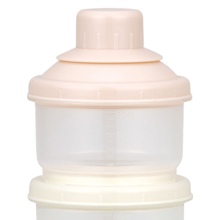 ミルクケース3段式100ml粉ミルク3回分調乳電子レンジOK目盛り付き