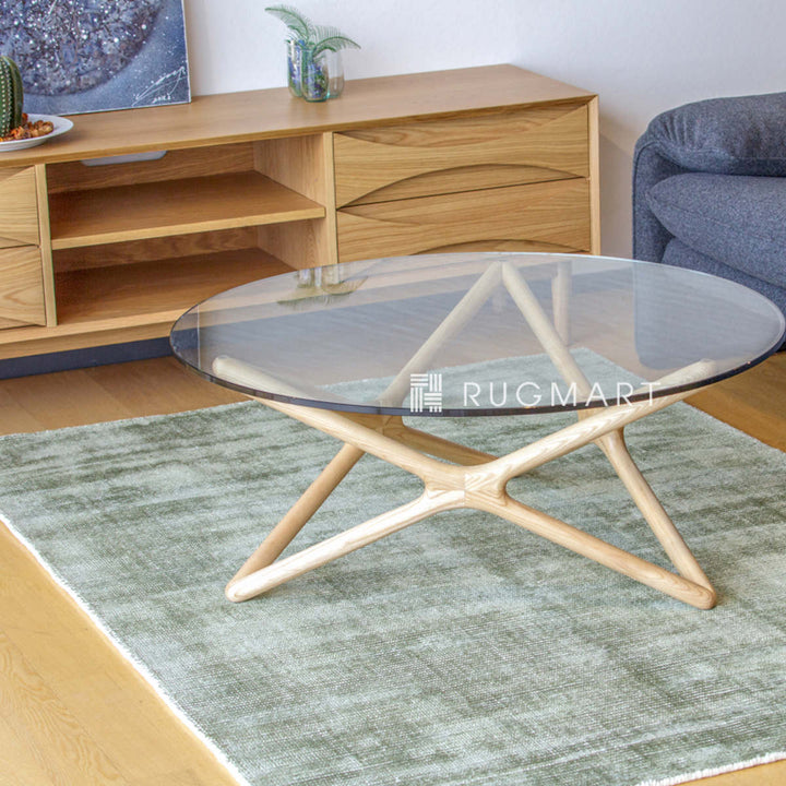 ラグ手織りフィネストFINESTO140×200cmホットカーペット対応