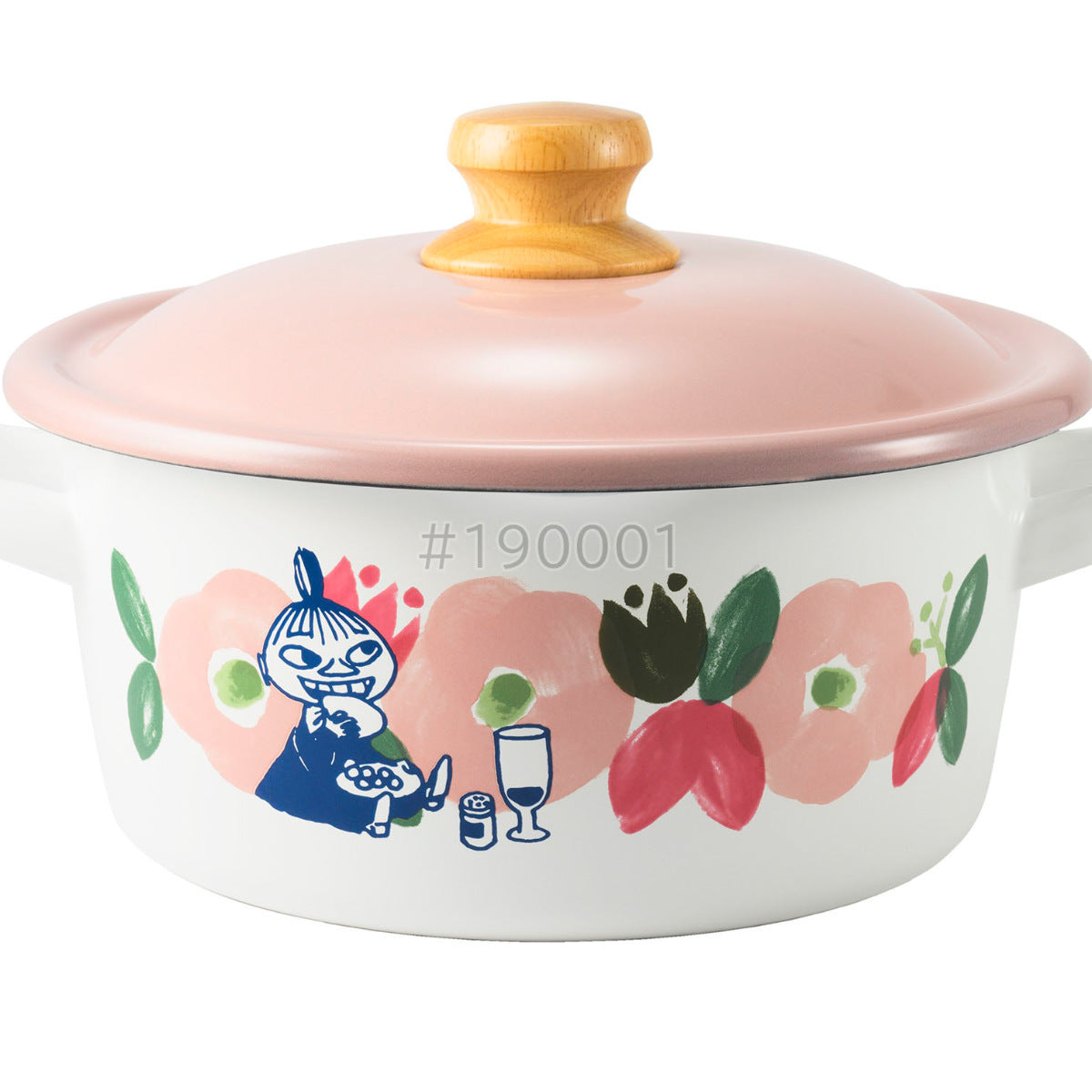 キャセロール 20cm IH対応 ムーミンフラワーガーデン 富士ホーロー