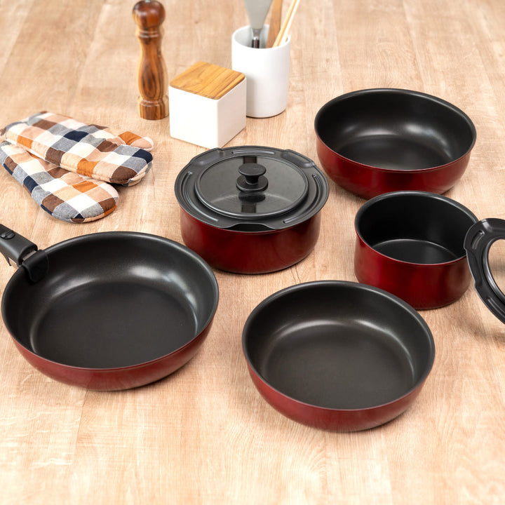 サーモス取っ手のとれるフライパン8点セットIH対応着脱ハンドル式食洗機対応KSD-8A