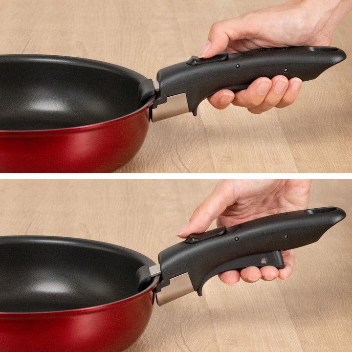 サーモス取っ手のとれるフライパン8点セットIH対応着脱ハンドル式食洗機対応KSD-8A