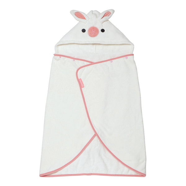 タオル吸水速乾フード付きバスポンチョうさぎ