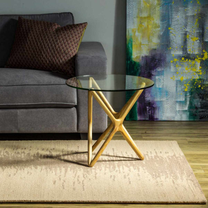 ラグ手織りイカットIKATO140×200cmホットカーペット対応