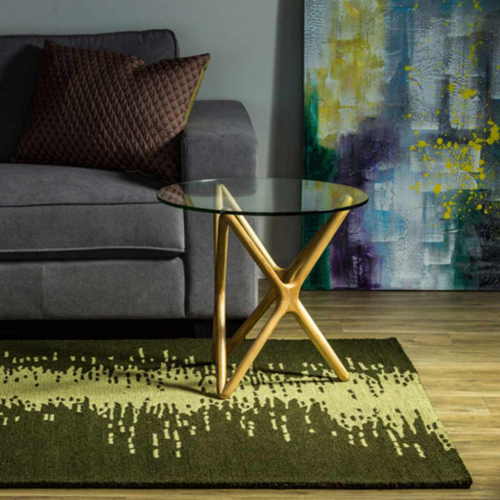 ラグ手織りイカットIKATO160×230cmホットカーペット対応