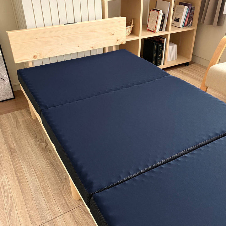 ウレタンマットレスセミダブル三つ折り体圧分散圧縮梱包SleepingGear日本製