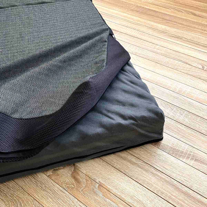 ロマンスゼロベーシックダブル体圧分散三つ折り日本製