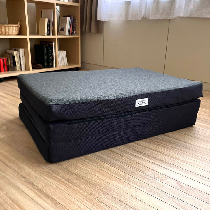 ロマンスゼロベーシックダブル体圧分散三つ折り日本製