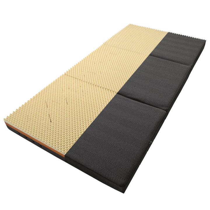 ロマンスゼロハイブリッドダブル体圧分散三つ折り日本製