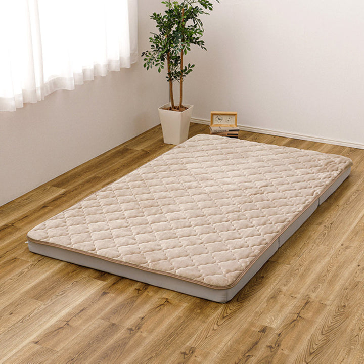 敷きパッド単品セミダブルメレンゲタッチズレない敷きパッドピターら