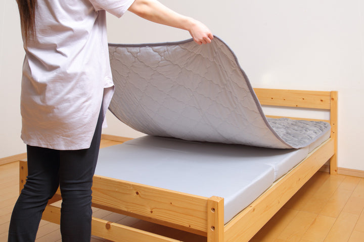 敷きパッド単品ダブルメレンゲタッチズレない敷きパッドピターら