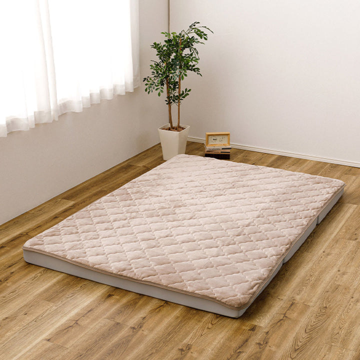 敷きパッド単品ダブルメレンゲタッチズレない敷きパッドピターら