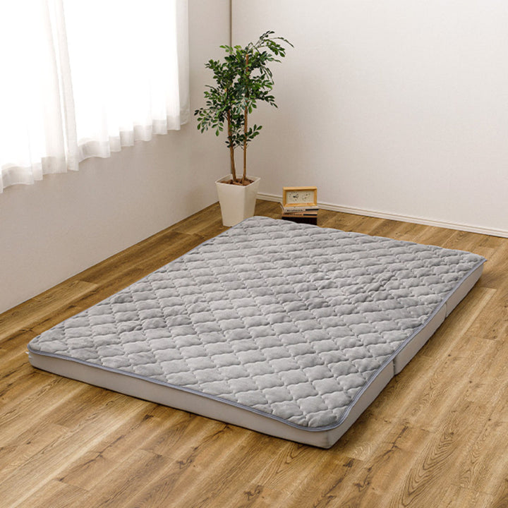 敷きパッド単品ダブルメレンゲタッチズレない敷きパッドピターら