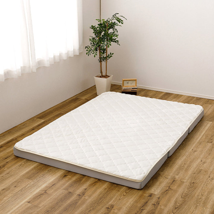 敷きパッド単品ダブルメレンゲタッチズレない敷きパッドピターら