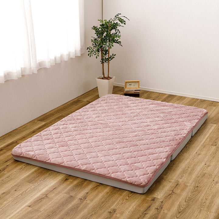 敷きパッド単品ダブルメレンゲタッチズレない敷きパッドピターら
