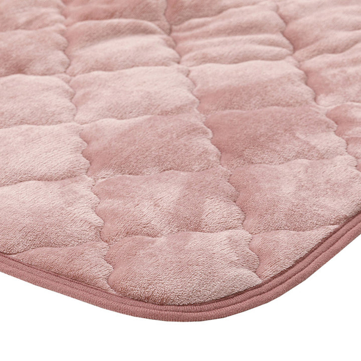 敷きパッド単品ダブルメレンゲタッチズレない敷きパッドピターら