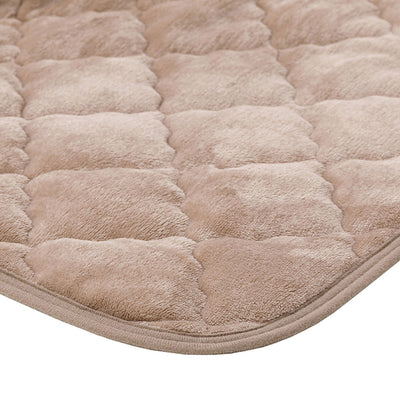 敷きパッド単品 ダブル メレンゲタッチ ズレない敷きパッド ピターら