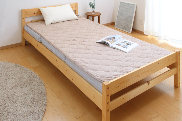 敷きパッド単品セミダブルコットンパイルズレない敷きパッドピターら