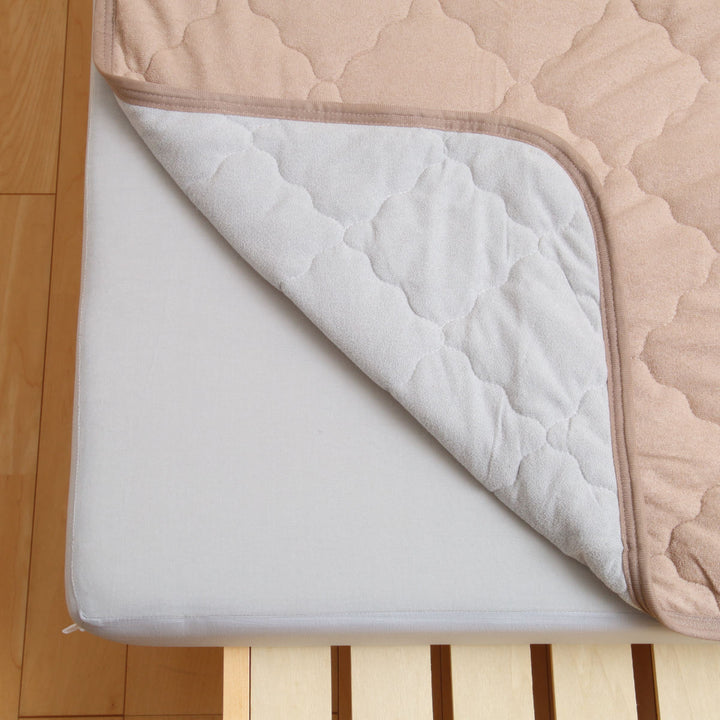 敷きパッド単品セミダブルコットンパイルズレない敷きパッドピターら