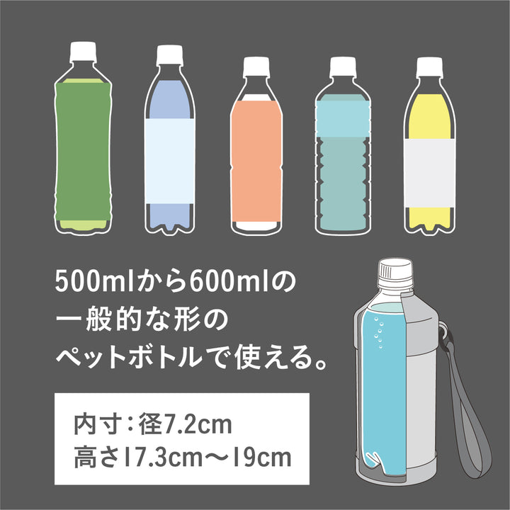 ペットボトルホルダーBOTGOMUGSTRAP500～600ml対応保温保冷