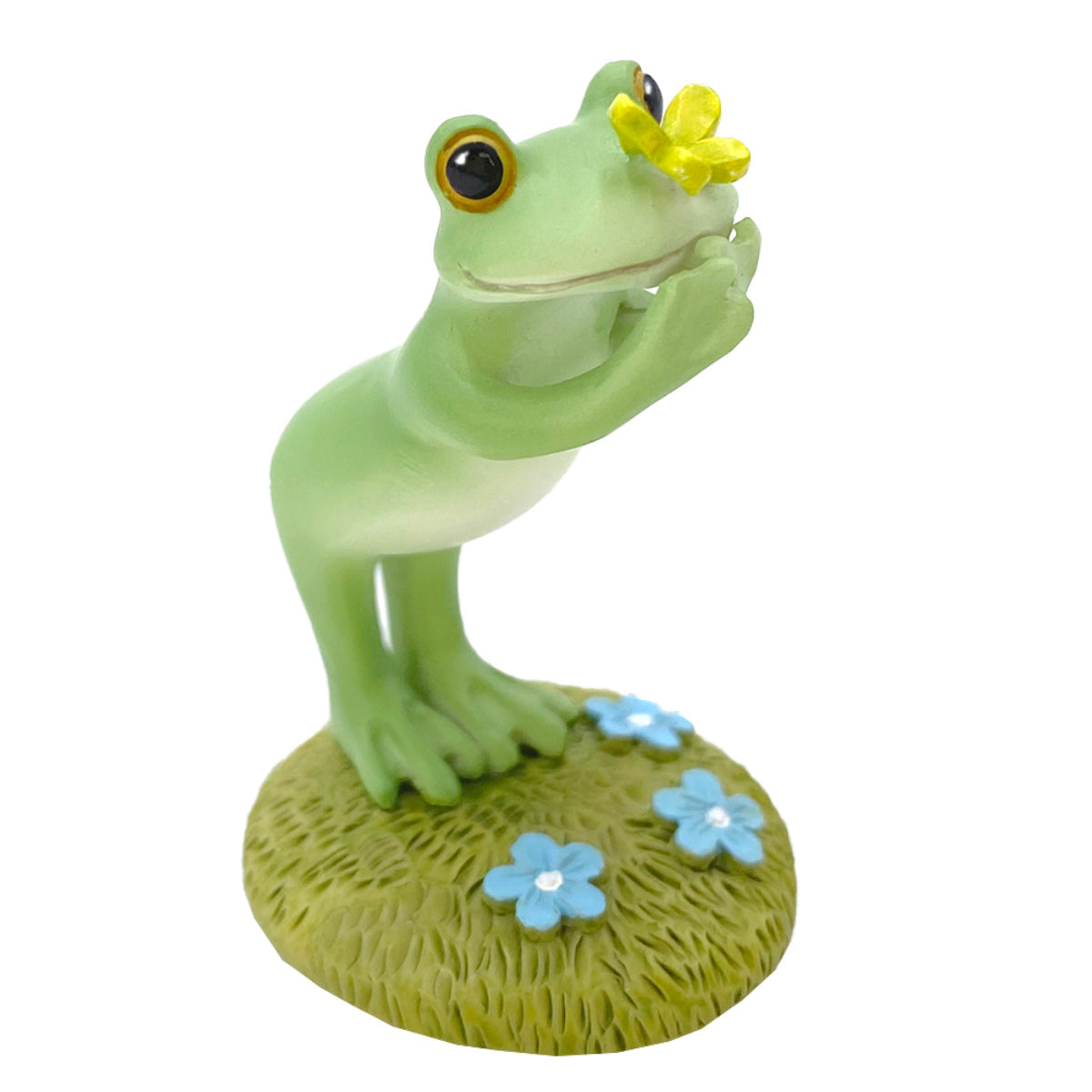 コポー ちょうちょとカエル カエル 置物 – ハウジー