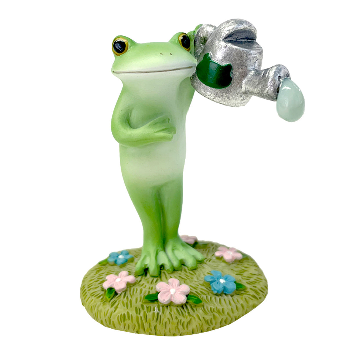 コポー 水をかけるカエル カエル 置物 – ハウジー