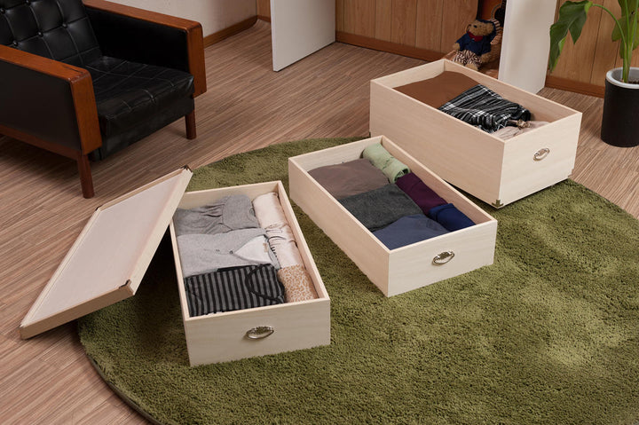 桐ひな人形ケース幅42cm3段キャスター付日本製完成品