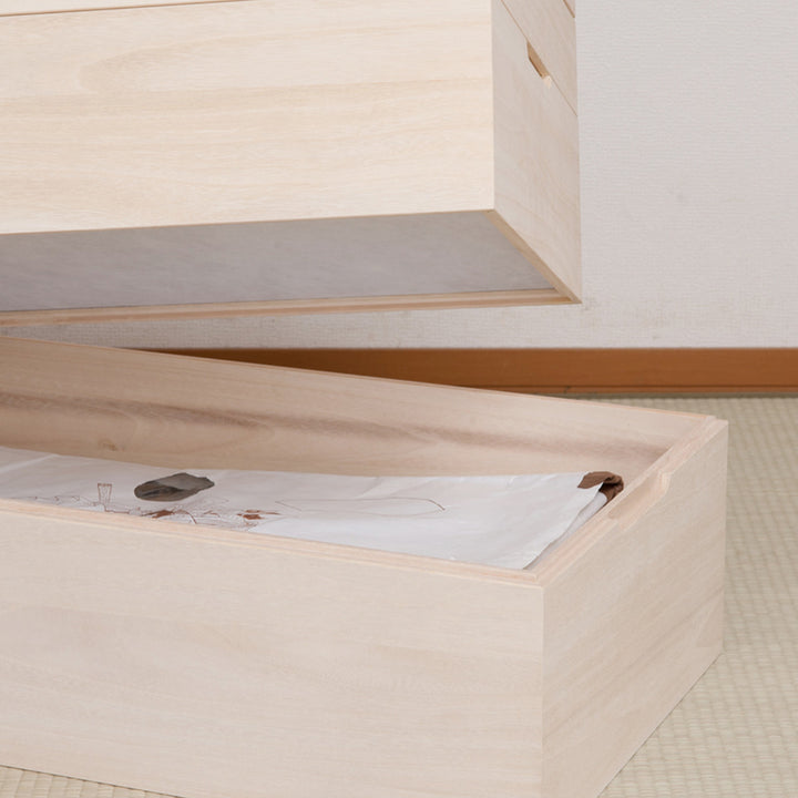 桐衣装ケース幅42cm4段キャスター付き日本製完成品桐心