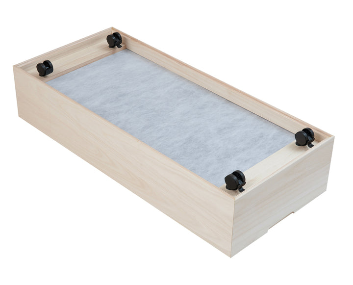 桐衣装ケース幅42cm4段キャスター付き日本製完成品桐心