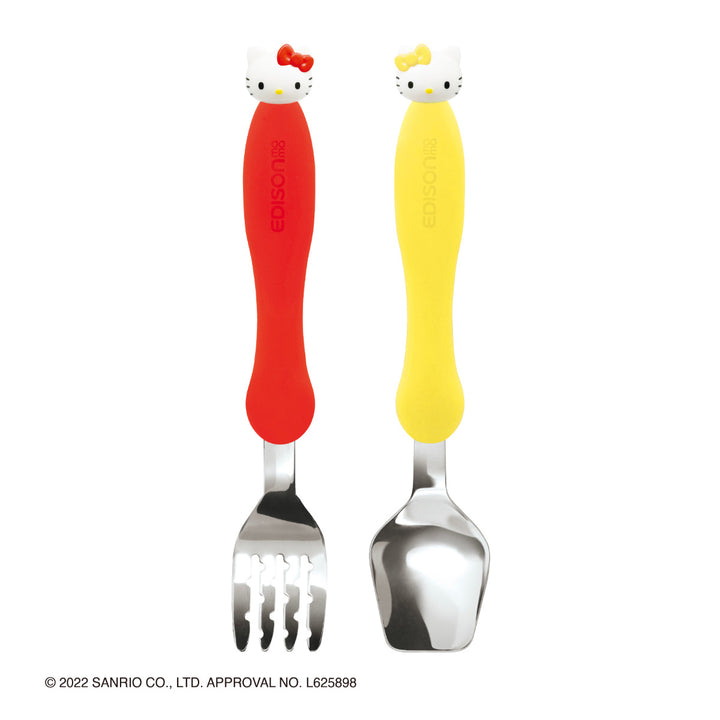 フォークスプーンセットケース付き1歳半～ハローキティ