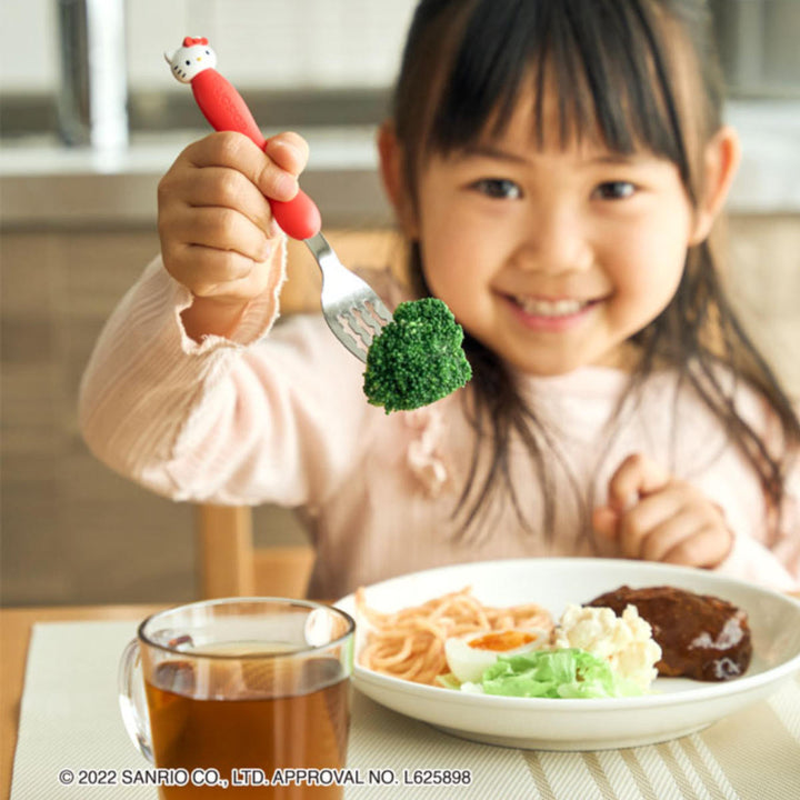 フォークスプーンセットケース付き1歳半～ハローキティ