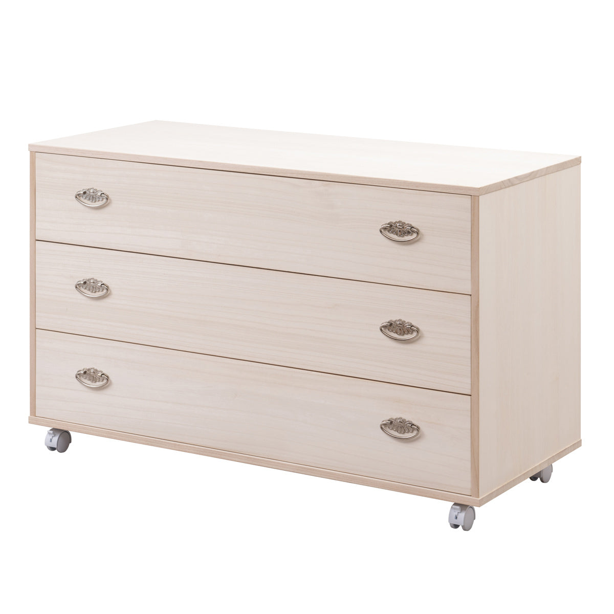 桐タンス 幅99.5cm 3段 シルバー金具 キャスター付 日本製 – ハウジー