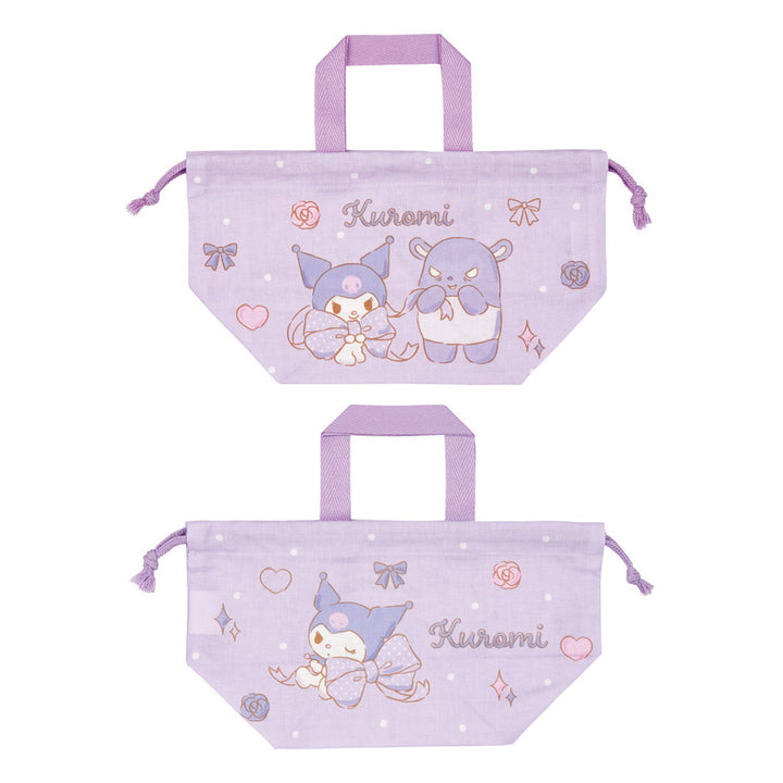 弁当袋ランチ巾着クロミビックリボン