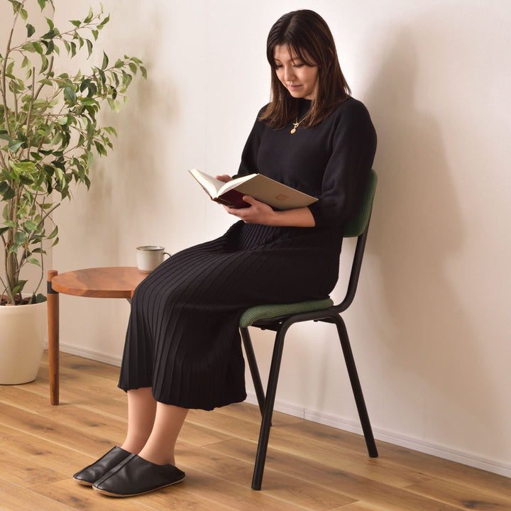 ダイニングチェア座面高47cmコーデュロイ