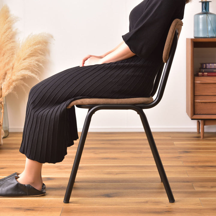 ダイニングチェア座面高47cmコーデュロイ