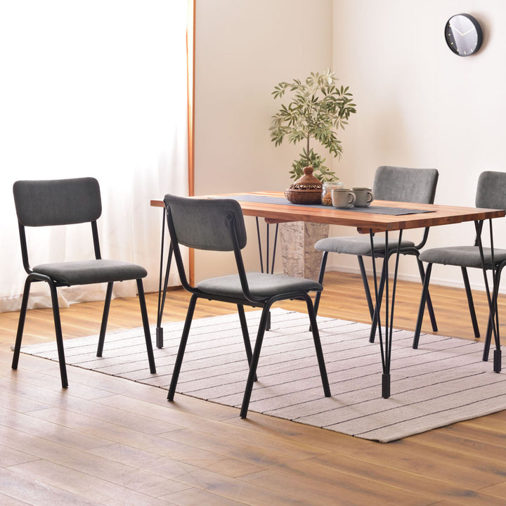 ダイニングチェア座面高47cmコーデュロイ