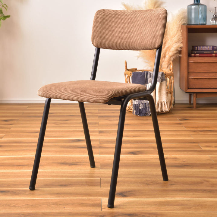 ダイニングチェア座面高47cmコーデュロイ